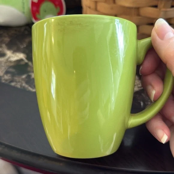 Green Ceramic Mug Set of 2 vintage Corelle - Picture 2 of 3